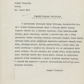 Pogrzeb bogacza kaliskiego