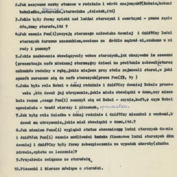 Starość i ludzie starsi dawniej i dziś - wytyczne konkursu Koła Miłośników Folkloru Miasta Kalisza