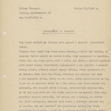 Opowiadanie o Jezusie