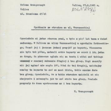 Spotkanie ze strachem na ul. Warszawskiej