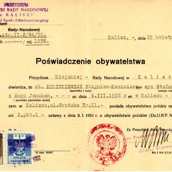 Poświadczenie obywatelstwa