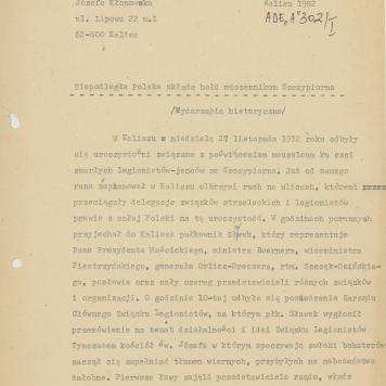 Niepodległa Polska składa hołd męczennikom Szczypiorna