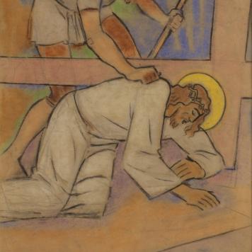 Chrystus upadający pod krzyżem