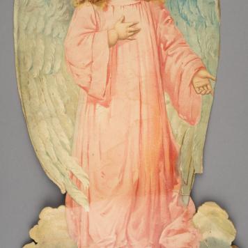 Anioł stojący papierowy