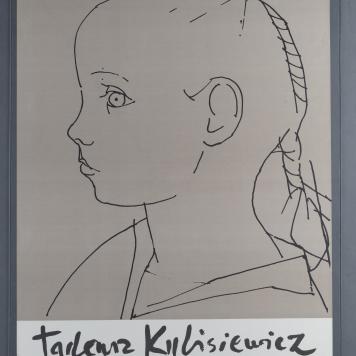 Plakat wystawy „Tadeusz Kulisiewicz. Moje spotkania”, Warszawa Zachęta