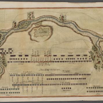 Plan bitwy pod Kaliszem 1706 r
