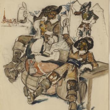 Żołnierze z dziewczyną