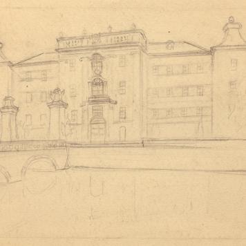 Pałac w Rydzynie - szkic