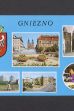 Gniezno, pocztówka wieloobrazkowa.