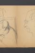 Szkice głów męskich