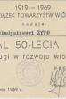 Legitymacja Władysława Żyto nadania medalu 50-lecia Polskiego Związku Towarzystw Wioślarskich